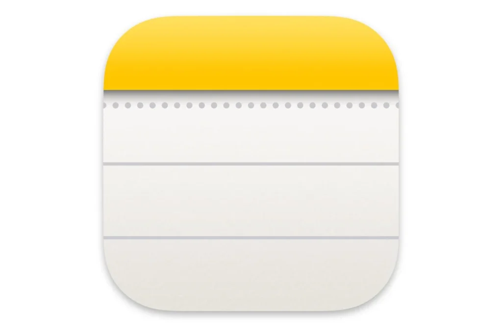 Apples notes application